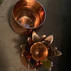 Large copper pineapple absolute vodka ELYX